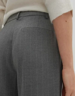 Damen OPUS Hosen^Anzughose Catsby Stripe Grau Online Bestellen