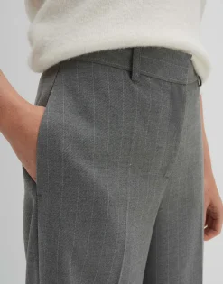 Damen OPUS Hosen^Anzughose Catsby Stripe Grau Online Bestellen
