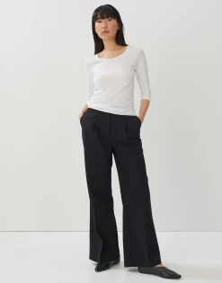 Damen OPUS Basics | Shirts^Basicshirt Kain Weiß Online Bestellen