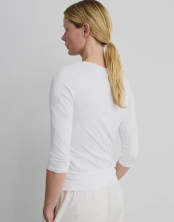 Damen OPUS Basics | Shirts^Basicshirt Kain Weiß Online Bestellen