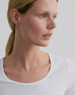 Damen OPUS Basics | Shirts^Basicshirt Kain Weiß Online Bestellen