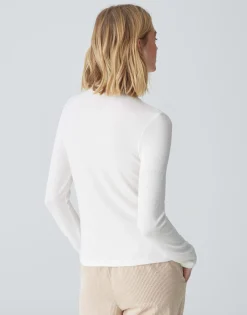 Damen OPUS Basics | Shirts^Basicshirt Sasemin Weiß Online Bestellen