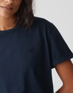 Damen OPUS Basics | Shirts^Basicshirt Serox Blau Online Bestellen