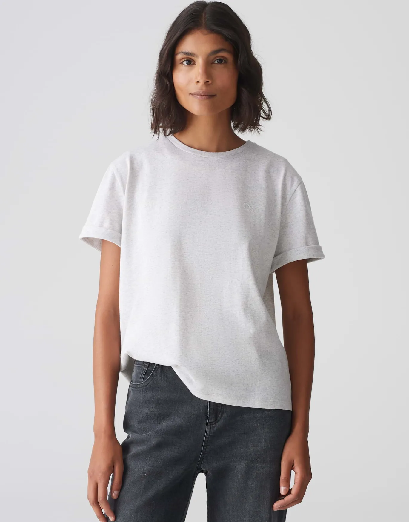 Damen OPUS Basics | Shirts^Basicshirt Serox Grau Online Bestellen