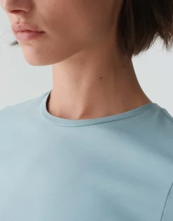 Damen OPUS Basics | Shirts^Basicshirt Smilla Blau Online Bestellen