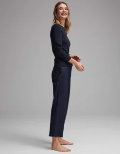 Damen OPUS Basics | Shirts^Basicshirt Smilla Blau Online Bestellen