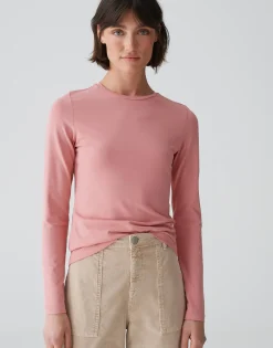 Damen OPUS Basics | Shirts^Basicshirt Smilla Rosé Online Bestellen