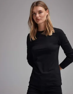 Damen OPUS Basics | Shirts^Basicshirt Smilla Schwarz Online Bestellen