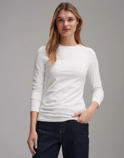 Damen OPUS Basics | Shirts^Basicshirt Smilla Weiß Online Bestellen