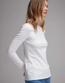 Damen OPUS Basics | Shirts^Basicshirt Smilla Weiß Online Bestellen