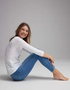 Damen OPUS Basics | Shirts^Basicshirt Smilla Weiß Online Bestellen