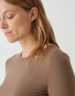 Damen OPUS Shirts^Basicshirt Sogeti Braun Online Bestellen