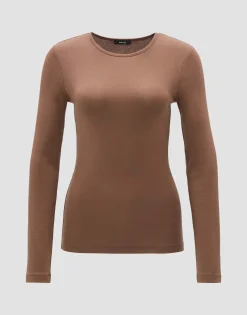 Damen OPUS Shirts^Basicshirt Sogeti Braun Online Bestellen
