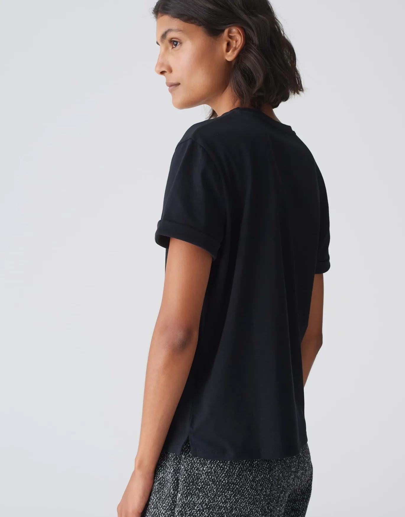Damen OPUS Basics | Shirts^Basicshirt Sonzi Schwarz Online Bestellen