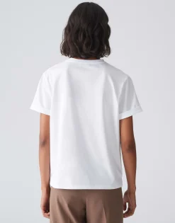 Damen OPUS Basics | Shirts^Basicshirt Sonzi Weiß Online Bestellen