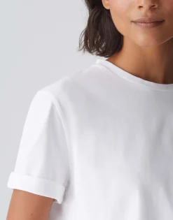 Damen OPUS Basics | Shirts^Basicshirt Sonzi Weiß Online Bestellen