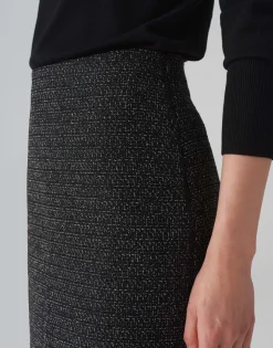 Damen OPUS Röcke^Bleistiftrock Ravenna Spotted Schwarz Online Bestellen