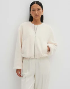 Damen OPUS Jacken / Mäntel | Blazer / Westen^Blouson Narisa Weiß Online Bestellen