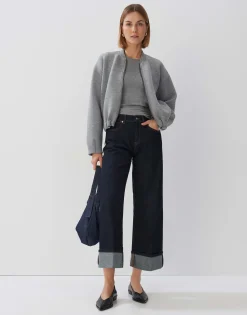 Damen OPUS Jacken / Mäntel | Sweat^Blouson Ukuya Grau Online Bestellen