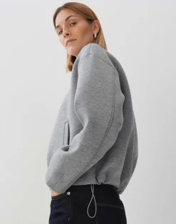 Damen OPUS Jacken / Mäntel | Sweat^Blouson Ukuya Grau Online Bestellen
