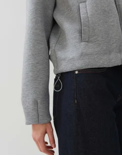 Damen OPUS Jacken / Mäntel | Sweat^Blouson Ukuya Grau Online Bestellen