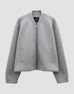 Damen OPUS Jacken / Mäntel | Sweat^Blouson Ukuya Grau Online Bestellen