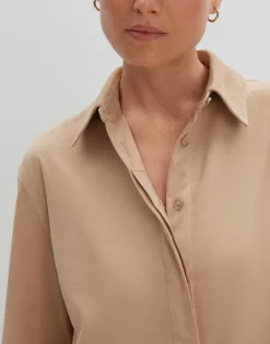 Damen OPUS Kleider^Blusenkleid Qirsta Beige Online Bestellen