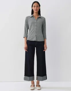 Damen OPUS Shirts | Blusen^Blusenshirt Kelly Pattern Grün Online Bestellen