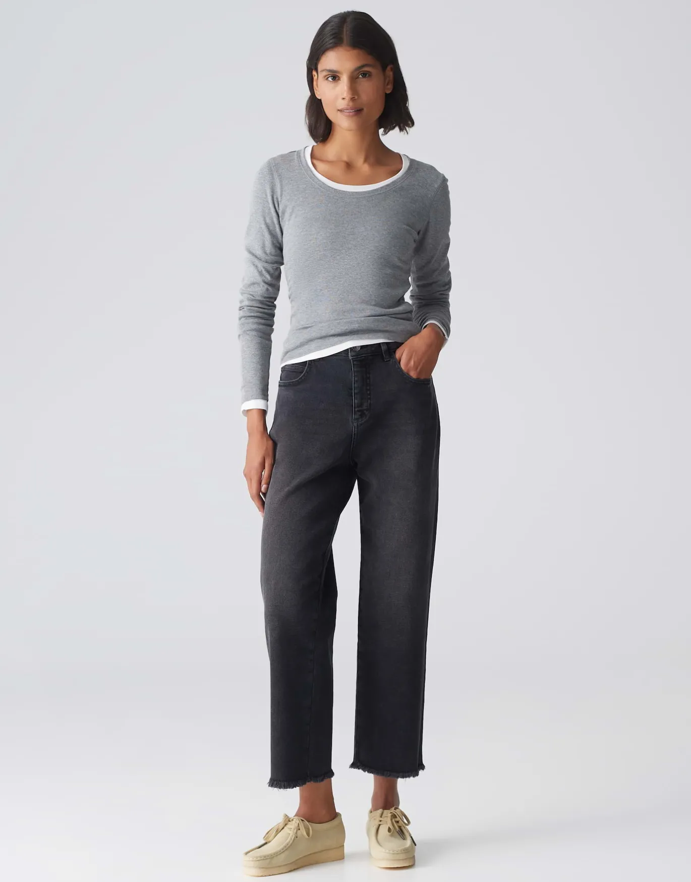 Damen OPUS Jeans^Boyfriend Jeans Lani Dark Grau Online Bestellen