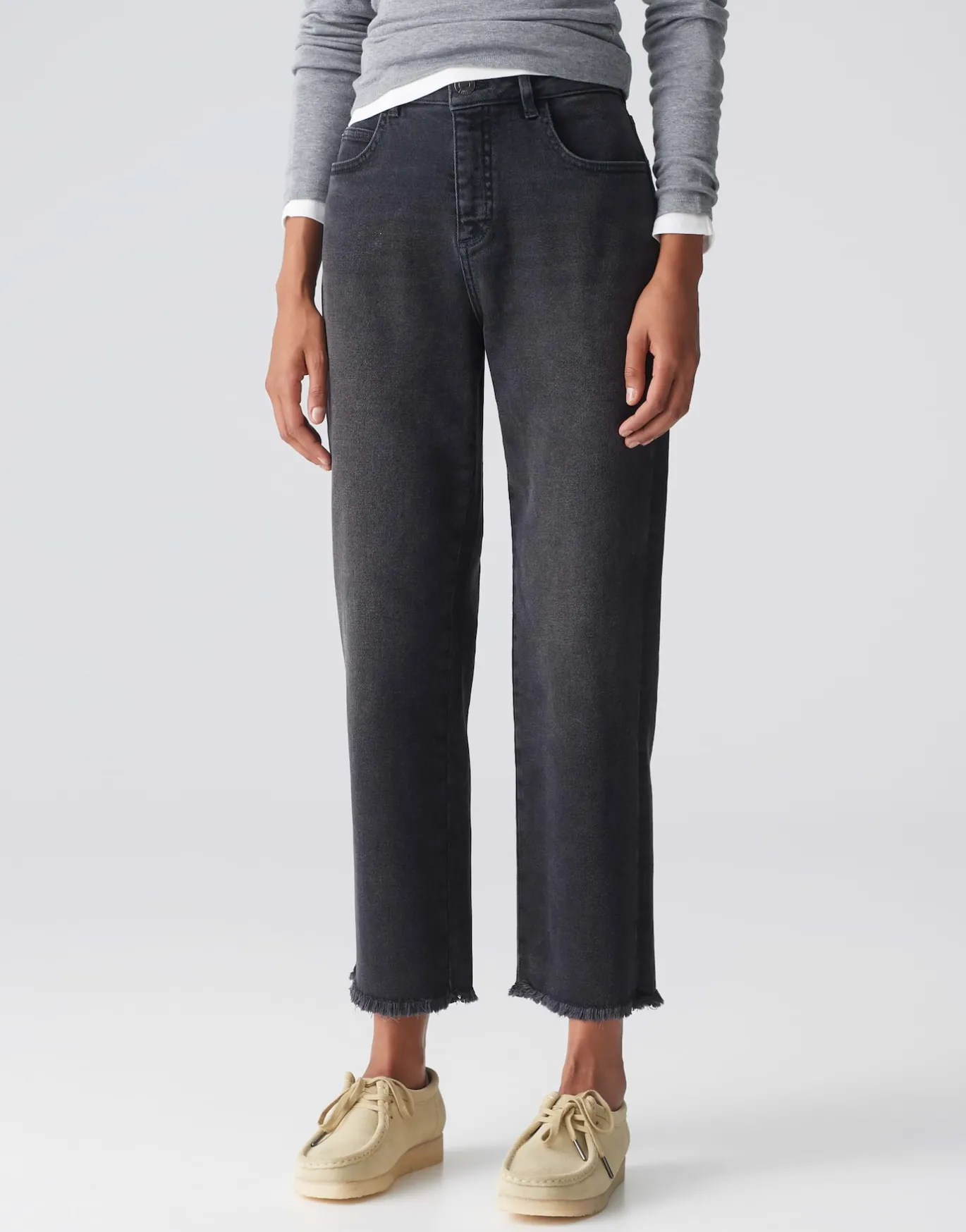 Damen OPUS Jeans^Boyfriend Jeans Lani Dark Grau Online Bestellen