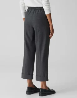 Damen OPUS Hosen^Bundfaltenhose Maikito Soft Grau Online Bestellen