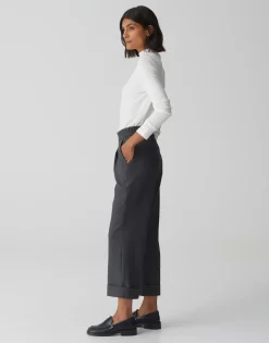 Damen OPUS Hosen^Bundfaltenhose Maikito Soft Grau Online Bestellen