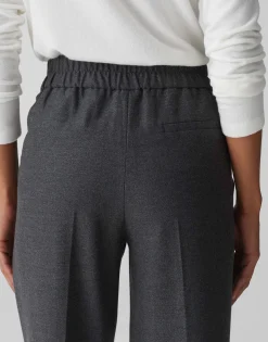 Damen OPUS Hosen^Bundfaltenhose Maikito Soft Grau Online Bestellen