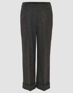 Damen OPUS Hosen^Bundfaltenhose Maikito Soft Grau Online Bestellen