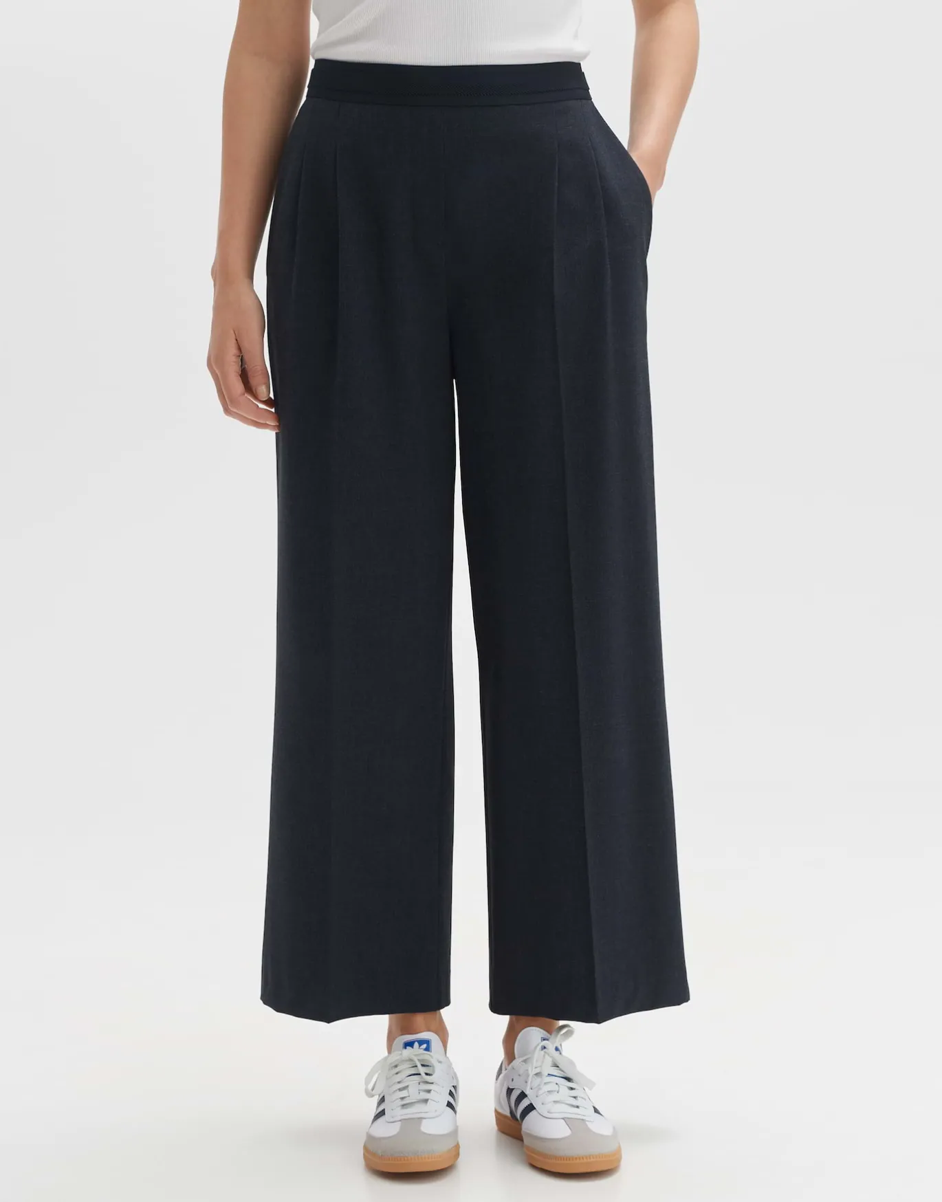 Damen OPUS Hosen^Bundfaltenhose Malma Blau Online Bestellen