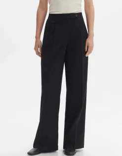 Damen OPUS Hosen^Bundfaltenhose Marzena Asymmetric Schwarz Online Bestellen