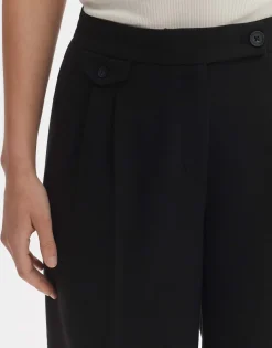 Damen OPUS Hosen^Bundfaltenhose Marzena Asymmetric Schwarz Online Bestellen
