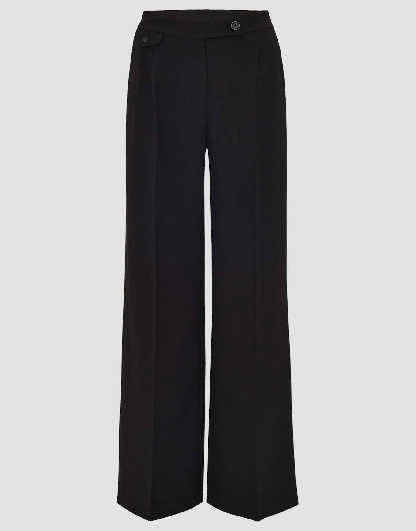 Damen OPUS Hosen^Bundfaltenhose Marzena Asymmetric Schwarz Online Bestellen