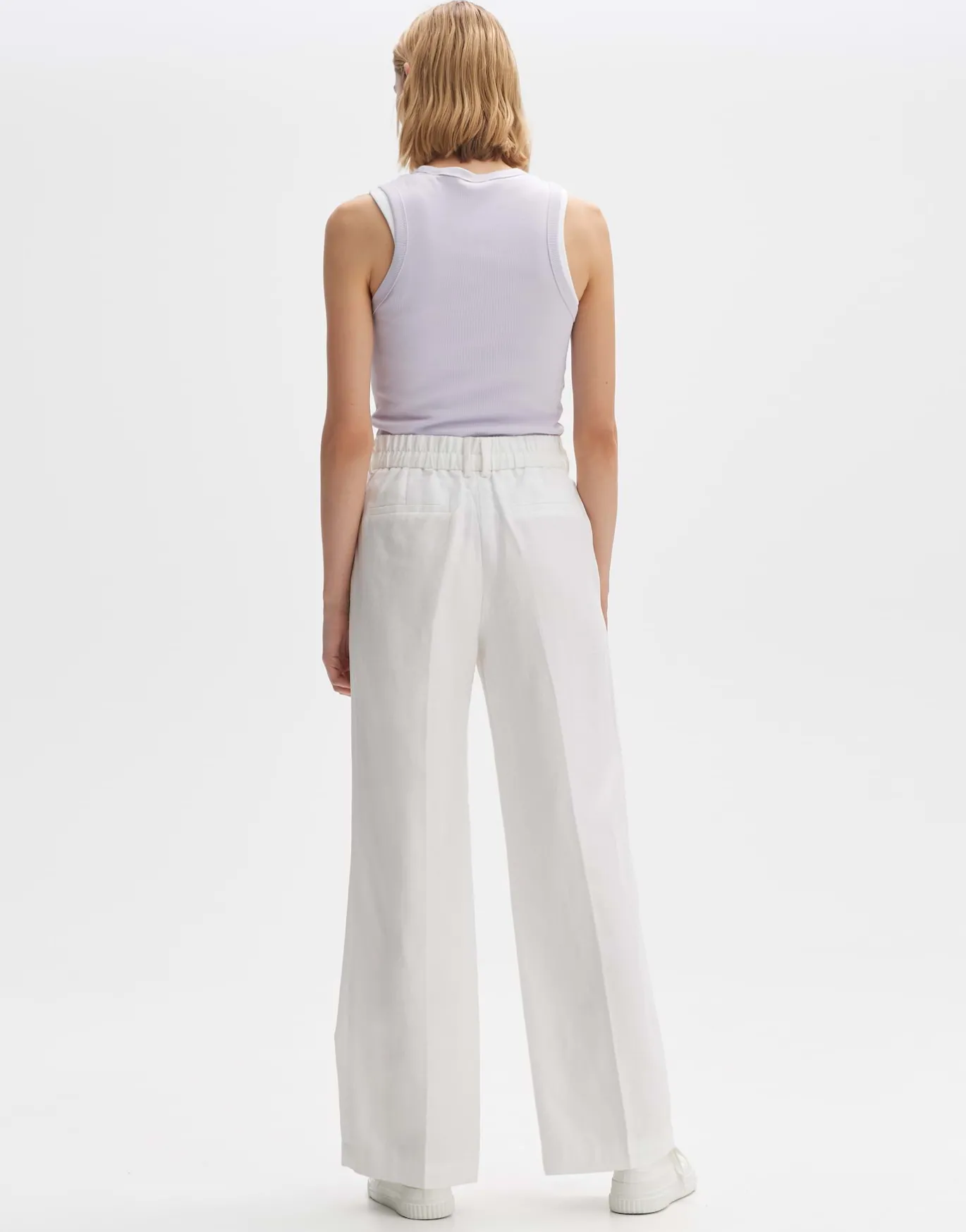 Damen OPUS Hosen^Bundfaltenhose Milis Breeze Weiß Online Bestellen