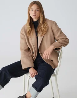 Damen OPUS Jacken / Mäntel^Cabanjacke Hilna Beige Online Bestellen