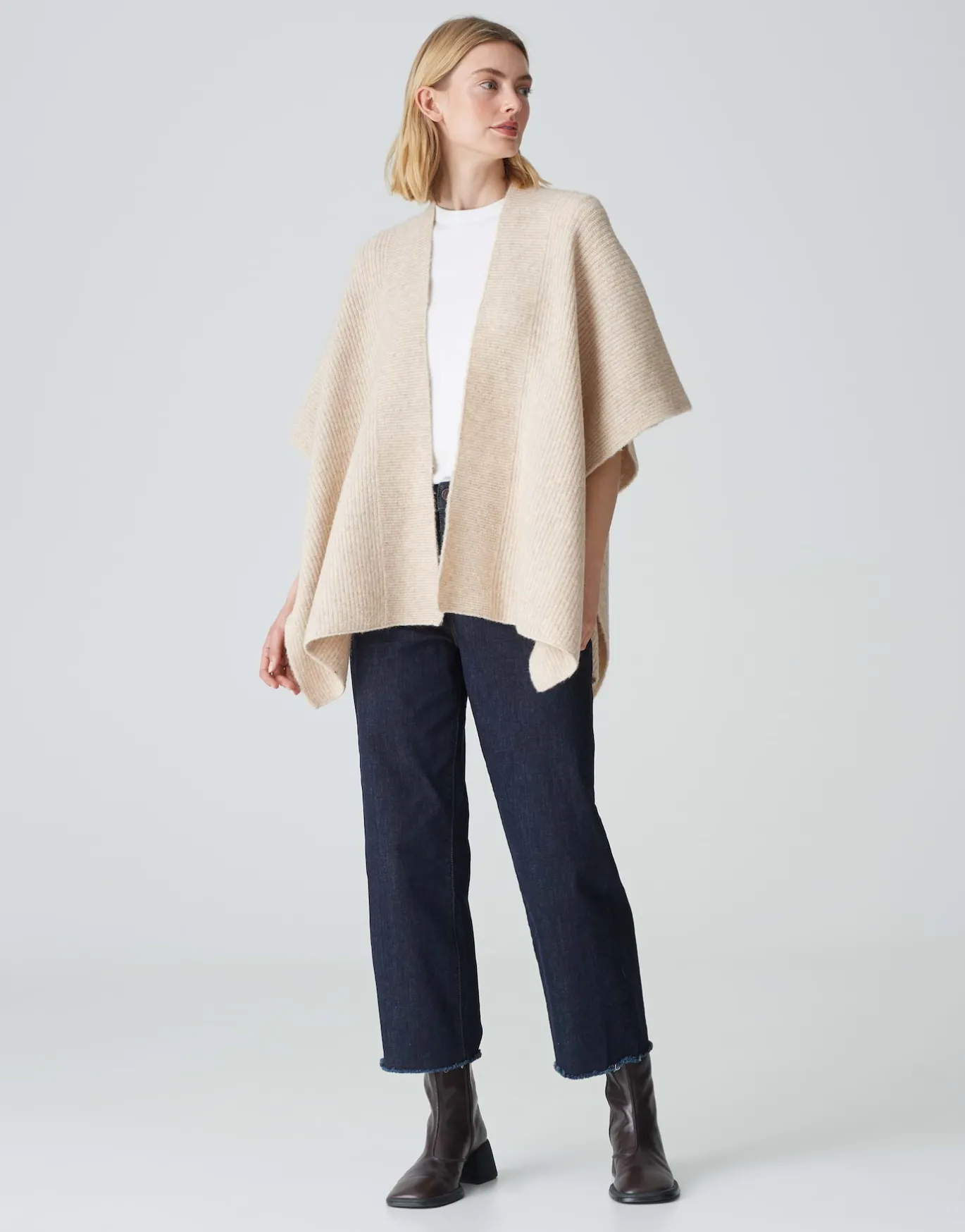 Damen OPUS Strick | Accessoires^Cape Ablanki Cape Beige Online Bestellen