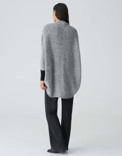 Damen OPUS Strick | Accessoires^Cape Amaryllis Waffle Grau Online Bestellen