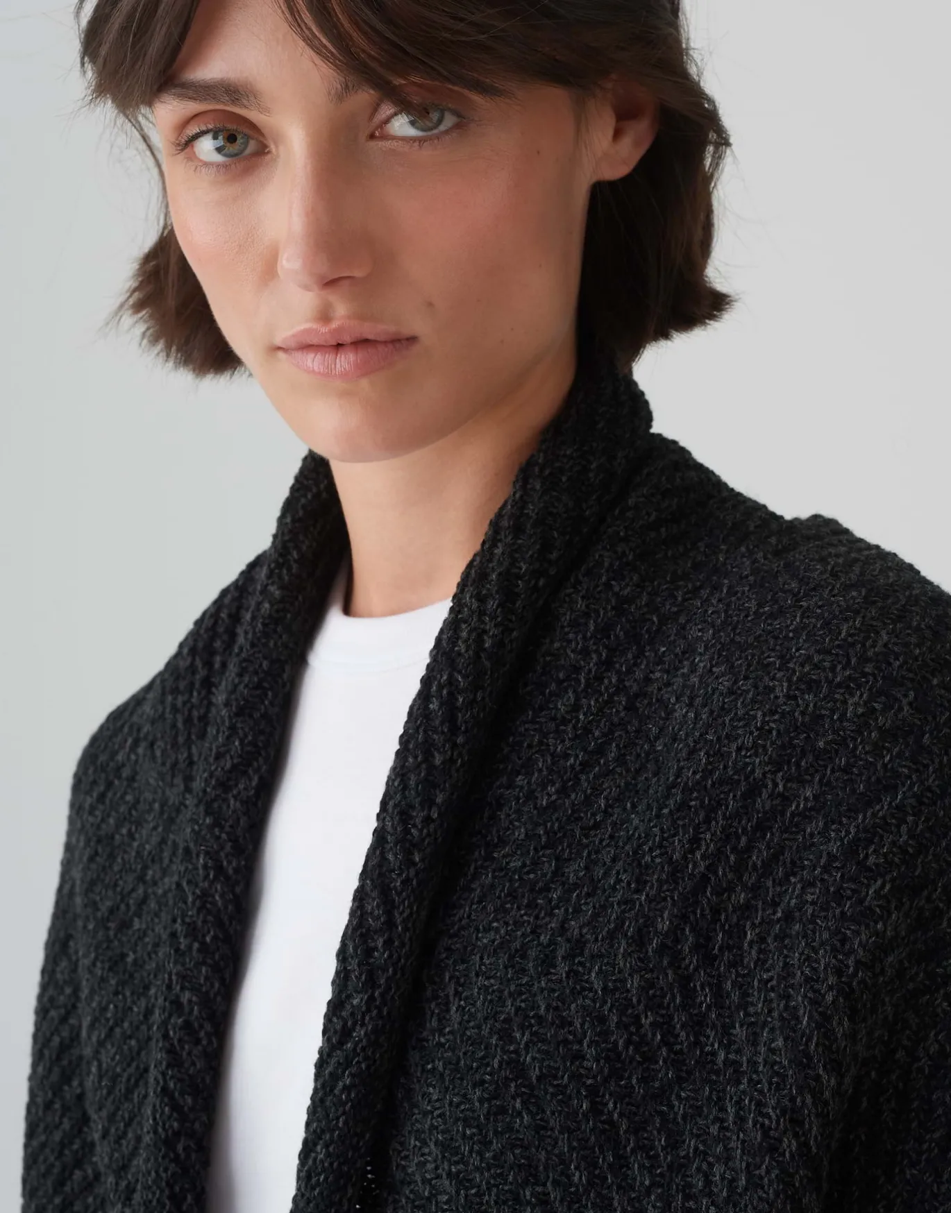 Damen OPUS Strick | Accessoires^Cape Amaryllis Waffle Grau Online Bestellen