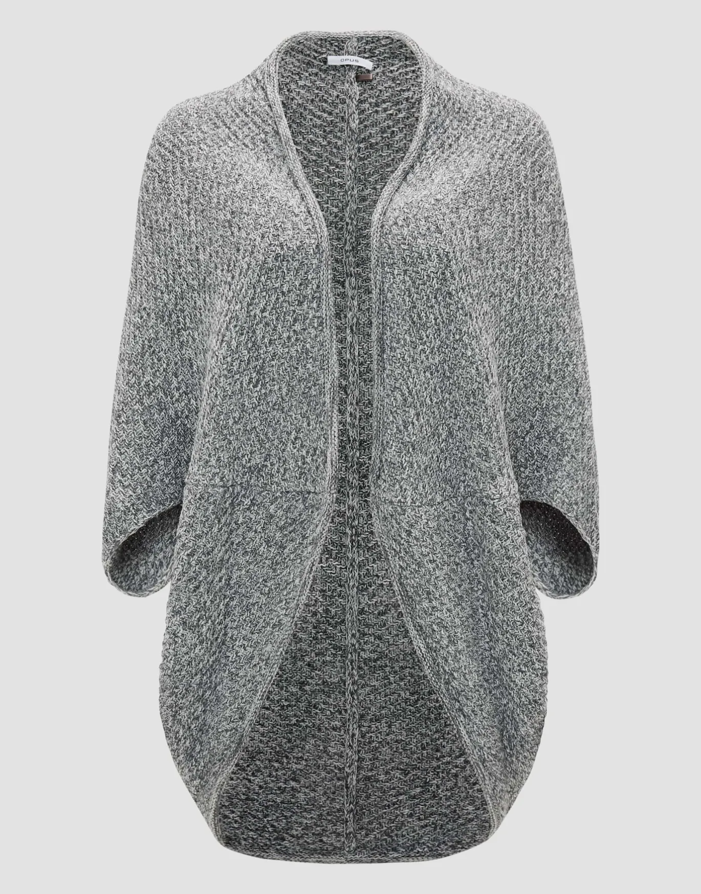 Damen OPUS Strick | Accessoires^Cape Amaryllis Waffle Grau Online Bestellen