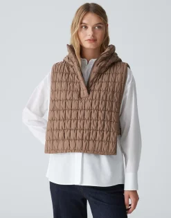 Damen OPUS Blazer / Westen | Accessoires^Cape Arauti Bubble Braun Online Bestellen