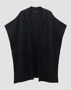 Damen OPUS Blazer / Westen | Accessoires^Cape Bolesi Cape Schwarz Online Bestellen