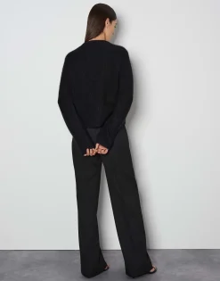 Damen OPUS Strick^Cardigan Tinara Detail Schwarz Online Bestellen