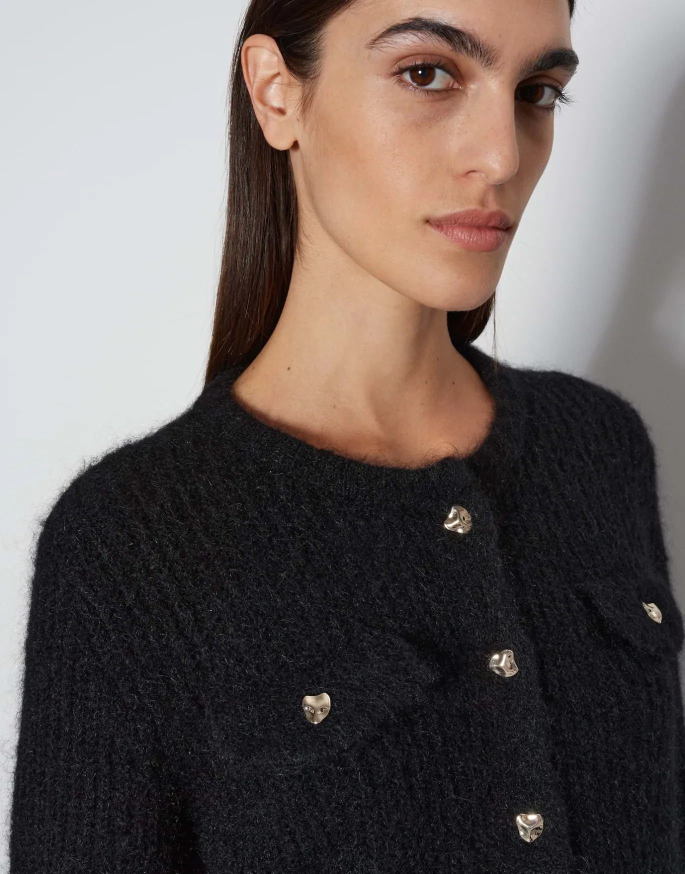 Damen OPUS Strick^Cardigan Tinara Detail Schwarz Online Bestellen