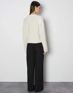 Damen OPUS Strick^Cardigan Tinara Detail Weiß Online Bestellen