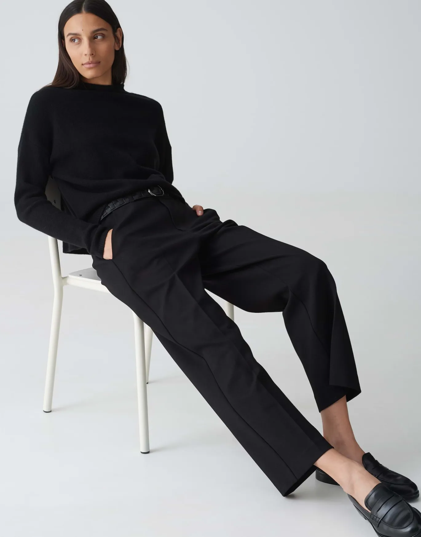 Damen OPUS Hosen^City Pants Morella Schwarz Online Bestellen